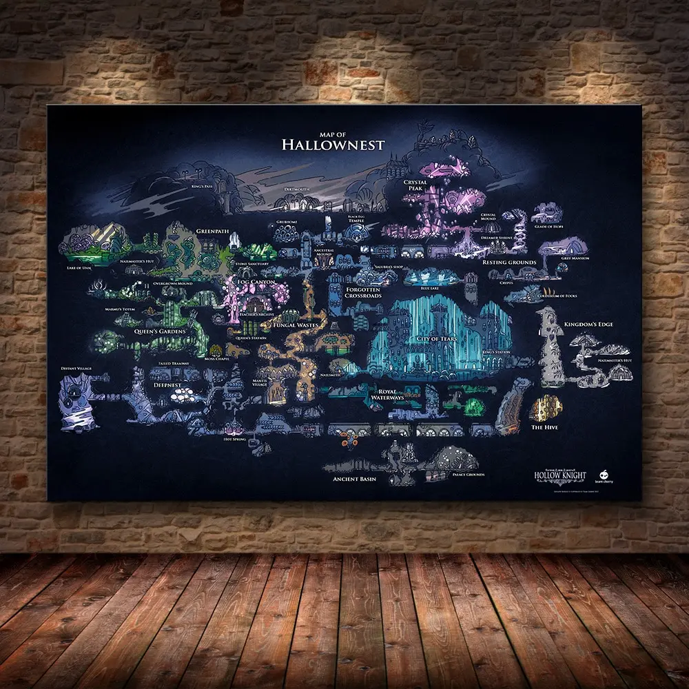 Affiche de jeu Hollow Knight H - Star Map Poster avis et prix