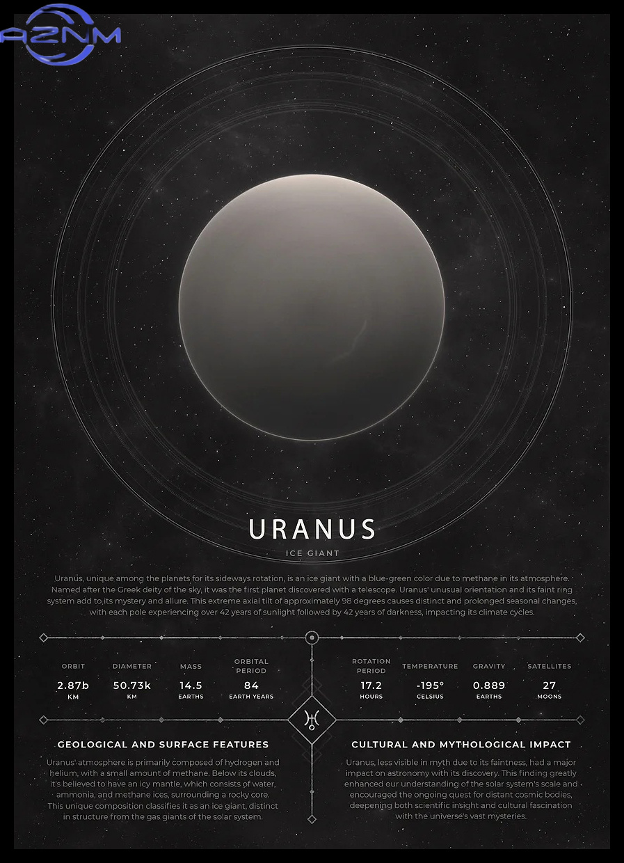 Affiche murale vintage AZNM su - Star Map Poster avis et prix