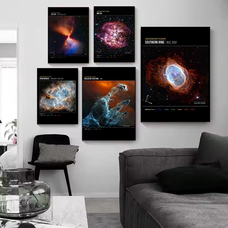 Affiche sur toile du télescope - Star Map Poster avis et prix
